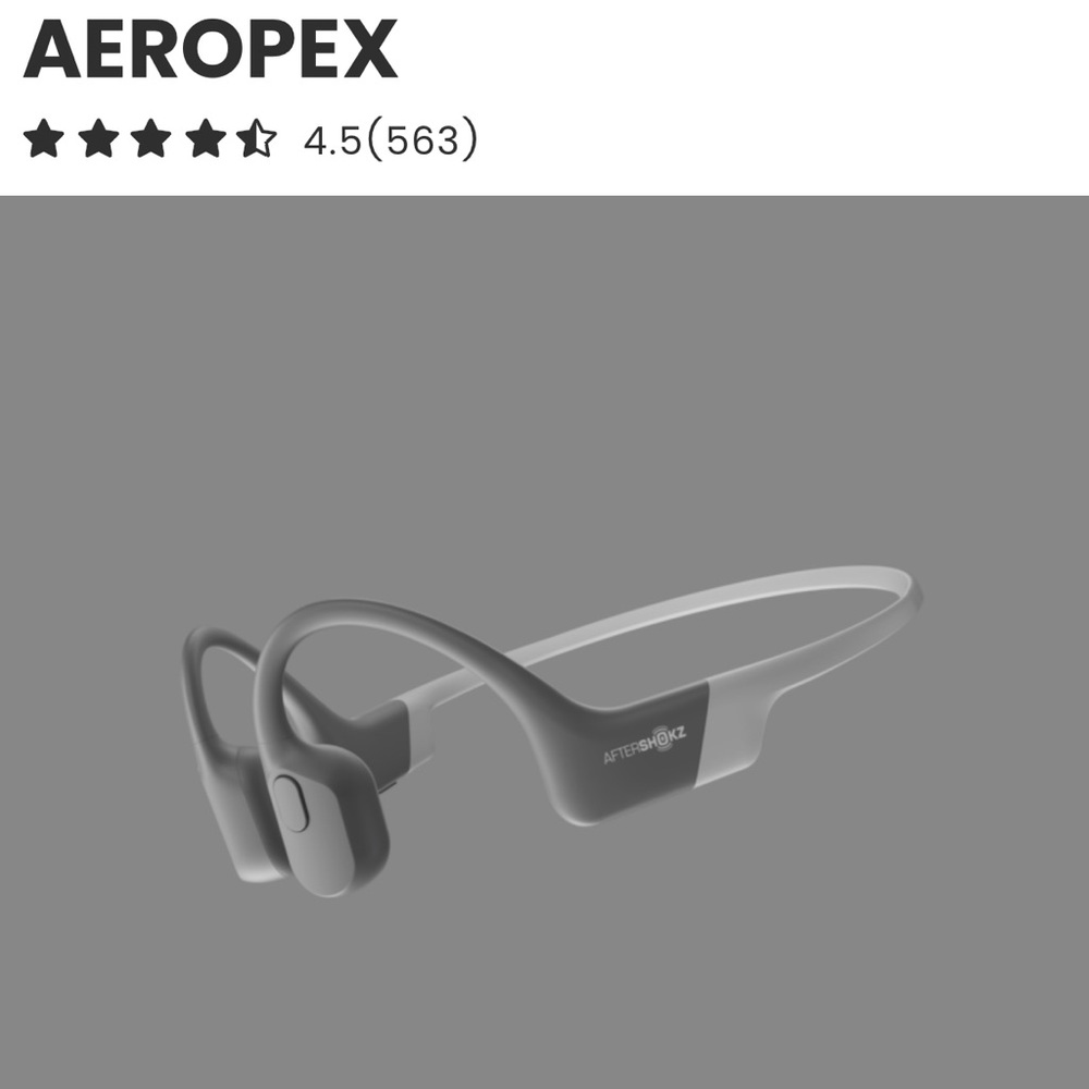 Aeroplex AfterShokz Bone Conduction Headphones.